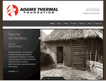 Tablet Screenshot of adamsthermalfoundation.org